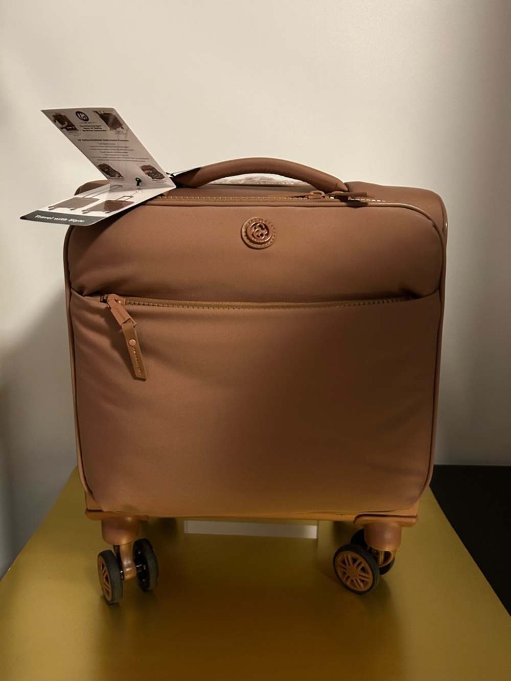 Joan & David Tan Carry-On 16” Rolling Workbook UNDERSEATER